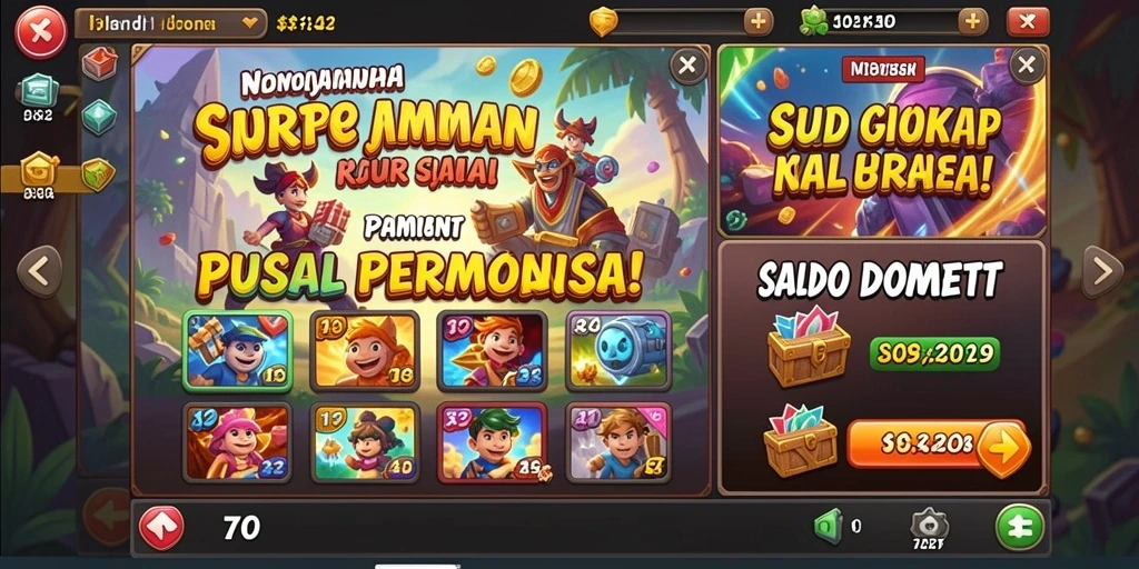Tangkapan layar menggambarkan sistem reward yang menarik.