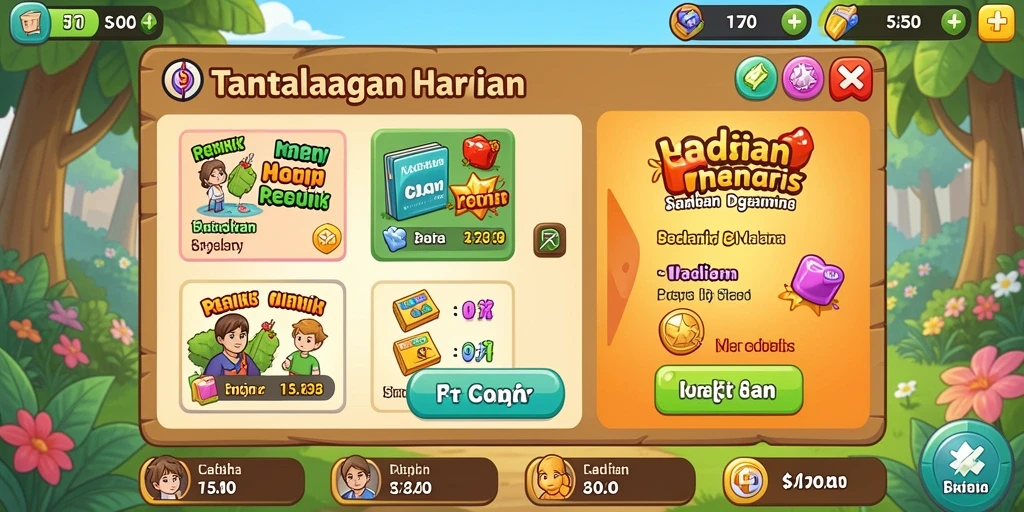 Level menantang yang menguji keterampilan Anda.