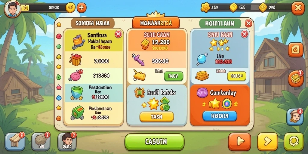 Visual karakter unik yang dapat dipilih dalam PAUS123.