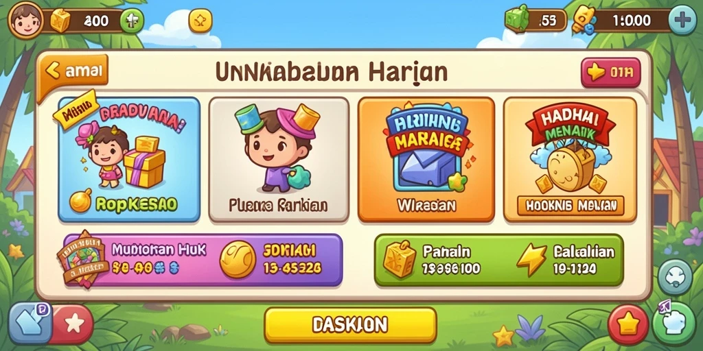 Level tantangan yang seru dan mendebarkan.